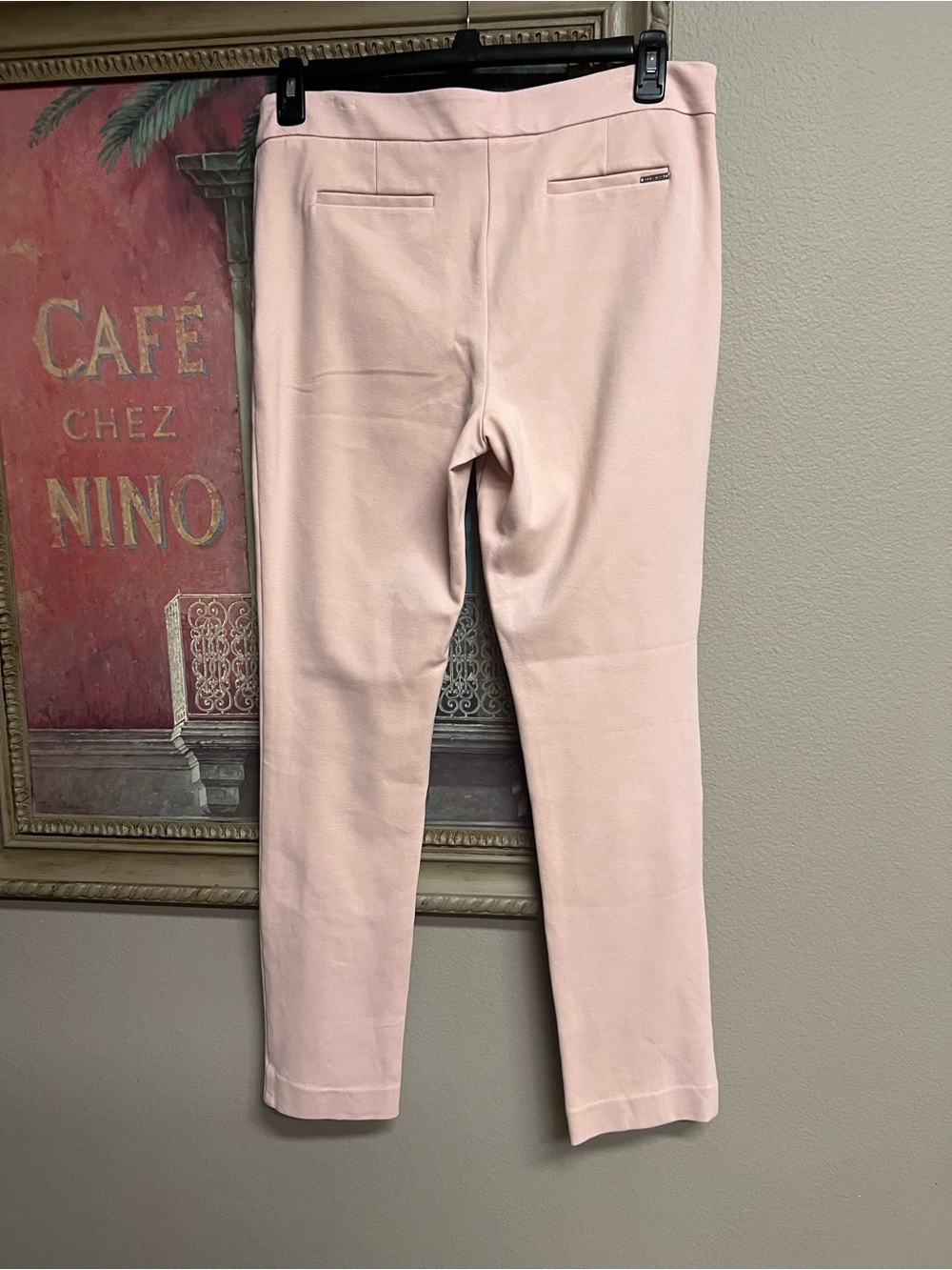 Anne Klein Blush Pink Tailored Knit Pants - Picture 2 of 15